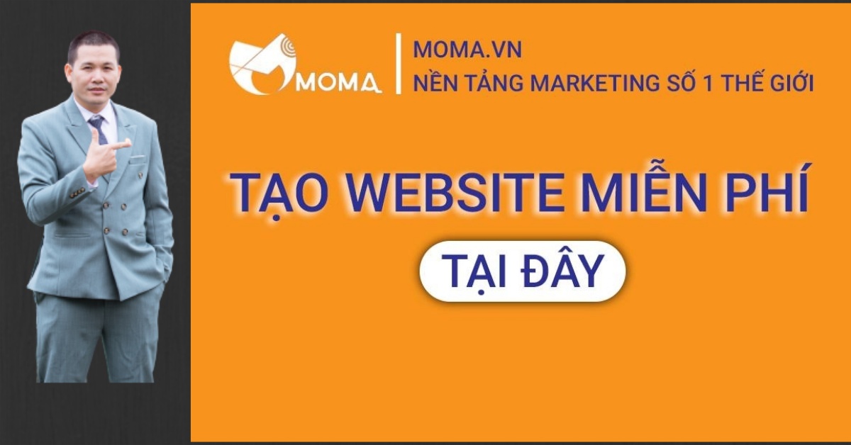 3 bước Tạo Website Cá Nhân Miễn Phí Với MOMA Marketing – Bước Đệm Khởi Nghiệp Thời 4.0